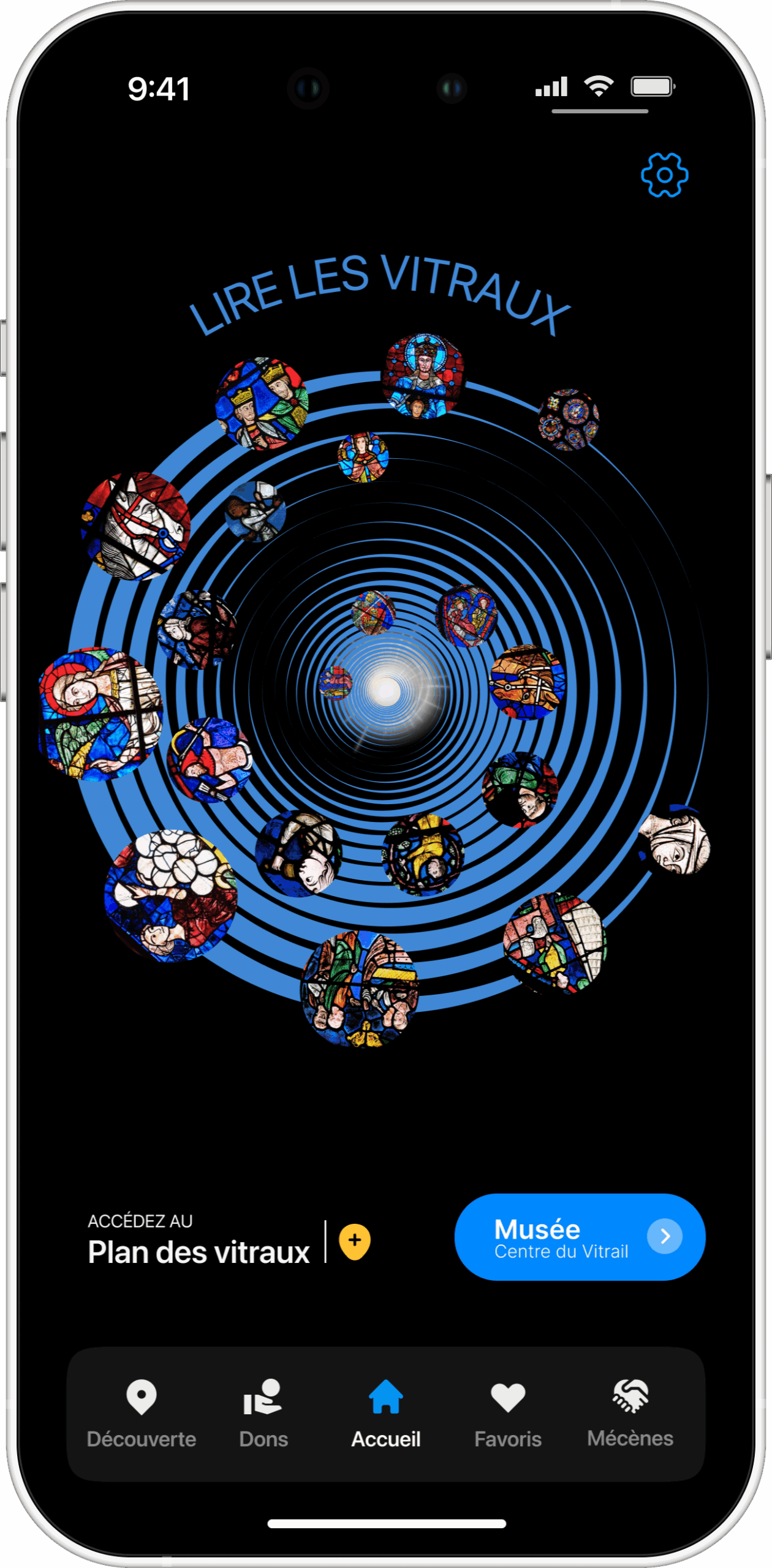L’application « Lire les vitraux de Chartres »